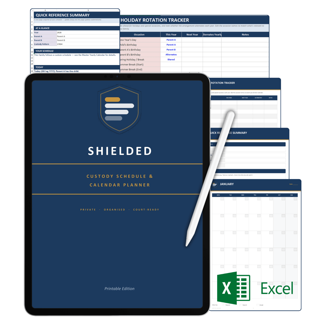 Custody Schedule & Calendar Planner